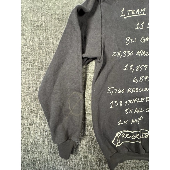 Honor The Gift Russell Westbrook Zero Regrets Hoodie Black 2019 Small - Picture 9 of 10